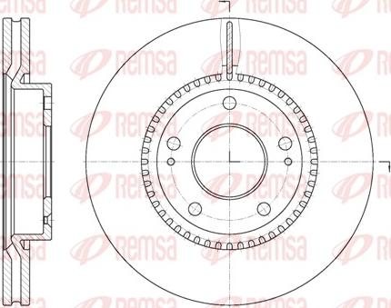 Remsa 6663.10 - Brake Disc www.parts5.com