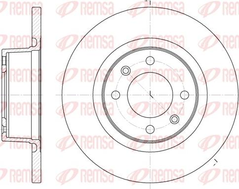 Remsa 6605.00 - Brake Disc parts5.com