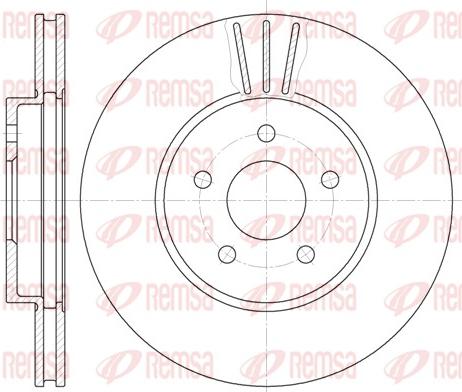 Remsa 6607.10 - Brake Disc www.parts5.com