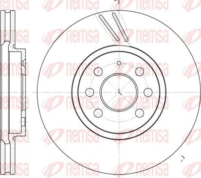 Remsa 6684.10 - Kočioni disk www.parts5.com