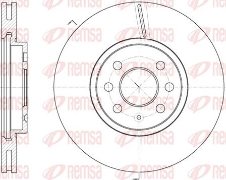 Remsa 6685.10 - Kočioni disk www.parts5.com