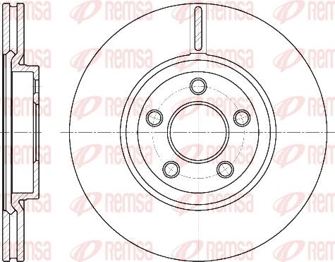 Remsa 6637.10 - Тормозной диск www.parts5.com