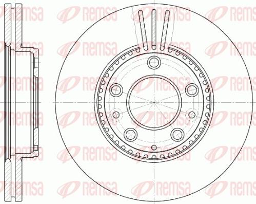 Remsa 6673.10 - Tarcza hamulcowa www.parts5.com