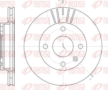 Remsa 6096.10 - Tarcza hamulcowa www.parts5.com