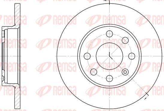 Remsa 6059.00 - Zavorni kolut www.parts5.com