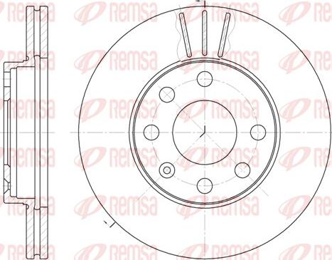 Remsa 6061.10 - Zavorni kolut www.parts5.com