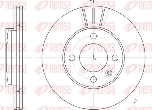 Remsa 6084.10 - Спирачен диск www.parts5.com