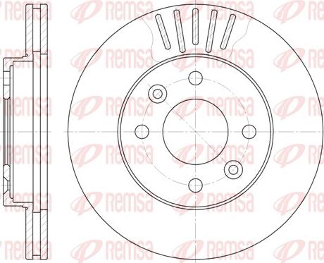 Remsa 6080.10 - Kočioni disk www.parts5.com