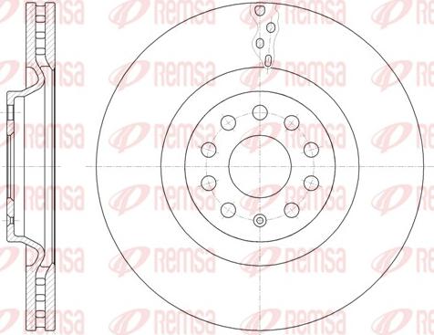 Remsa 61485.10 - Disc frana www.parts5.com