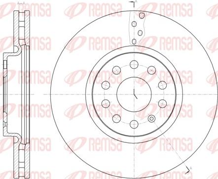 Remsa 61479.10 - Disco de freno www.parts5.com