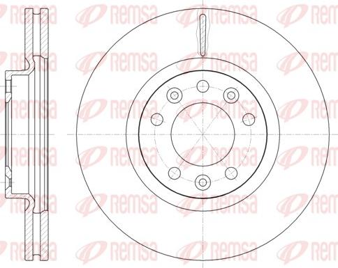 Remsa 61471.10 - Brake Disc www.parts5.com