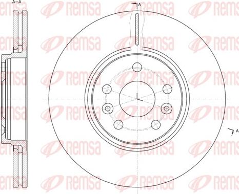 Remsa 61477.10 - Тормозной диск www.parts5.com