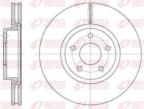 Remsa 61562.10 - Brzdový kotouč www.parts5.com