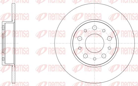 Remsa 61500.00 - Тормозной диск www.parts5.com