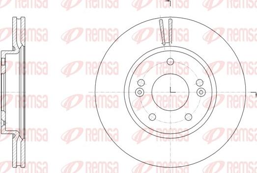 Remsa 61507.10 - Disco de freno www.parts5.com