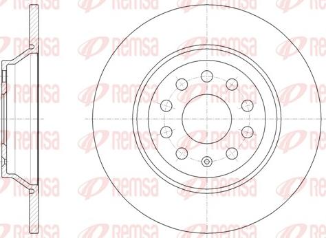 Remsa 61587.00 - Тормозной диск www.parts5.com