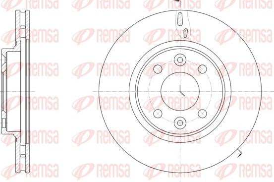 Remsa 61535.10 - Тормозной диск www.parts5.com