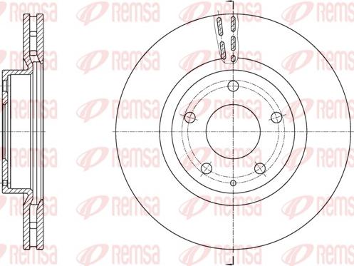 Remsa 61574.10 - Zavorni kolut www.parts5.com