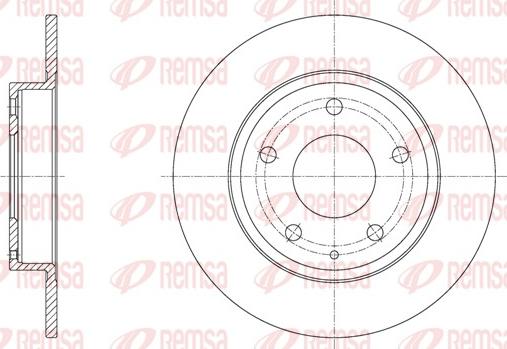 Remsa 61575.00 - Zavorni kolut www.parts5.com