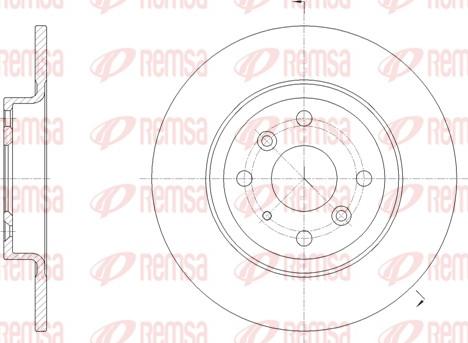 Remsa 61660.00 - Disc frana www.parts5.com