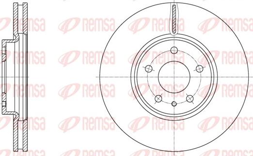 Remsa 61605.10 - Disc frana www.parts5.com