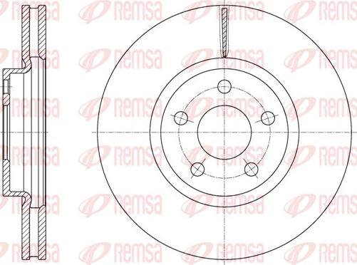 Remsa 61603.10 - Bremsscheibe www.parts5.com