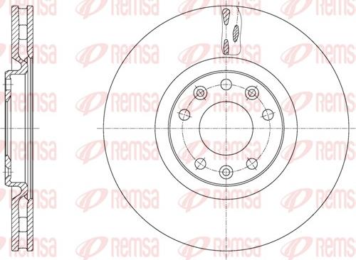 Remsa 61628.10 - Disco de freno www.parts5.com