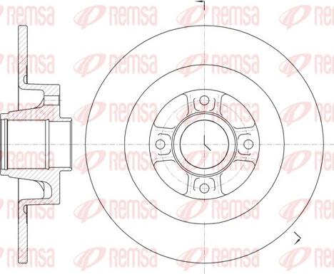 Remsa 61047.00 - Тормозной диск www.parts5.com