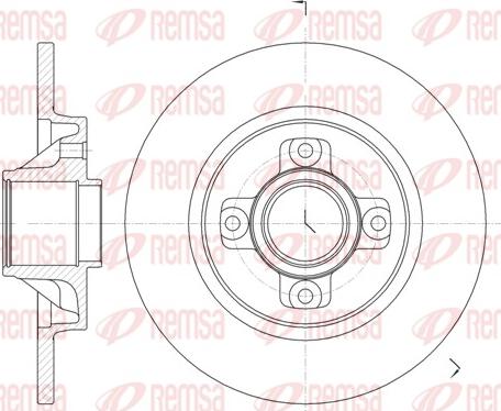 Remsa 61058.00 - Brake Disc parts5.com