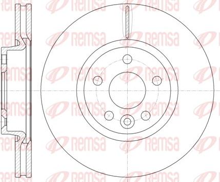 Remsa 61019.10 - Brzdový kotouč www.parts5.com