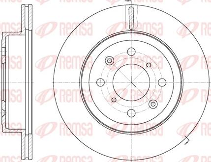 Remsa 61038.10 - Brake Disc www.parts5.com