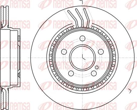 Remsa 61071.10 - Тормозной диск www.parts5.com