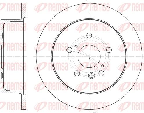 Remsa 61158.00 - Тормозной диск www.parts5.com