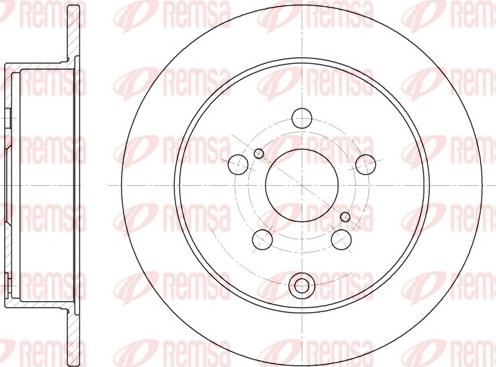 Remsa 61168.00 - Disc frana www.parts5.com