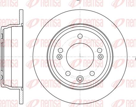 Remsa 61105.00 - Brake Disc parts5.com