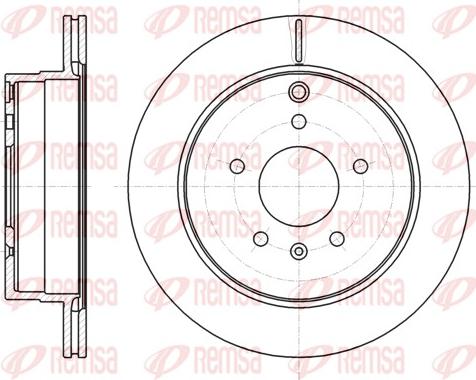 Remsa 61182.10 - Disc frana www.parts5.com