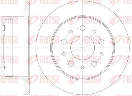 Remsa 61120.00 - Disc frana www.parts5.com