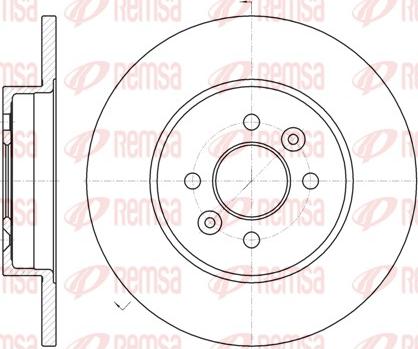 Remsa 61176.00 - Disc frana www.parts5.com