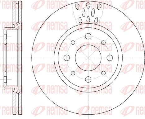 Remsa 6189.10 - Disco de freno www.parts5.com