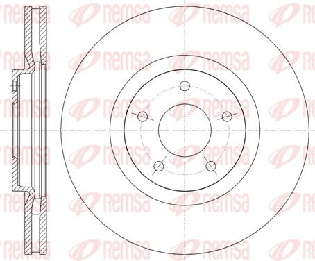 Remsa 61349.10 - Disc frana www.parts5.com