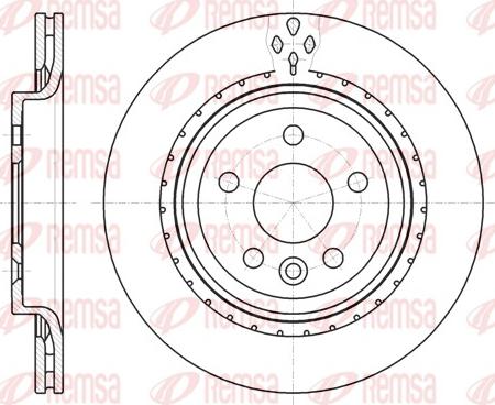 Remsa 61305.10 - Tarcza hamulcowa www.parts5.com