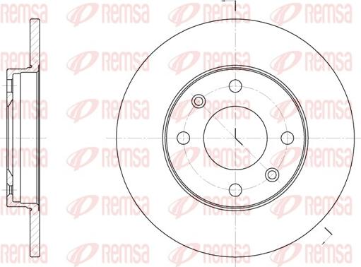 Remsa 6130.00 - Kočioni disk www.parts5.com