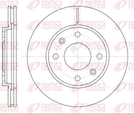 Remsa 6131.10 - Тормозной диск www.parts5.com