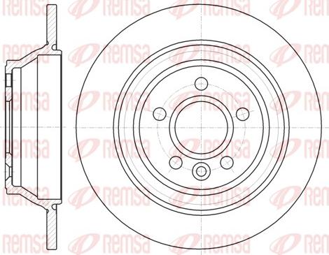 Remsa 61265.00 - Brzdový kotouč www.parts5.com