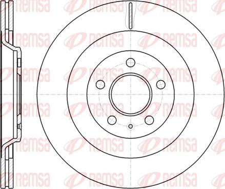 Remsa 61267.10 - Brzdový kotouč www.parts5.com