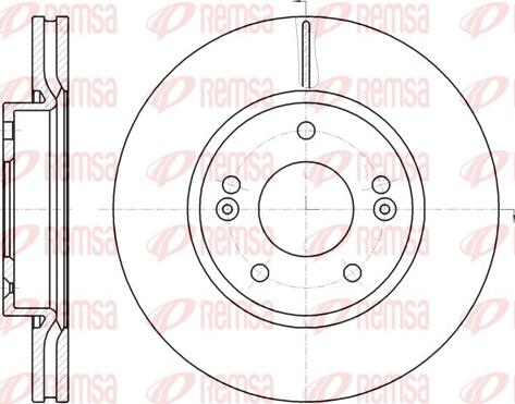 Remsa 61208.10 - Brake Disc parts5.com