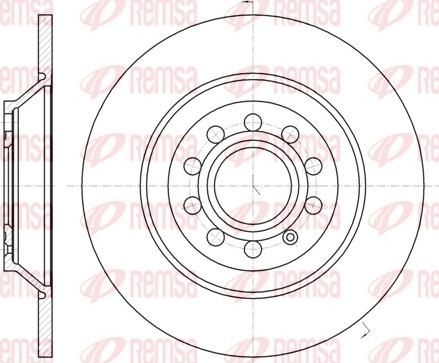 Remsa 61207.00 - Disc frana www.parts5.com