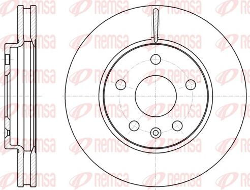 Remsa 61285.10 - Brake Disc www.parts5.com