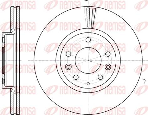 Remsa 61235.10 - Brake Disc www.parts5.com