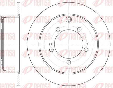 Remsa 61230.00 - Disque de frein www.parts5.com